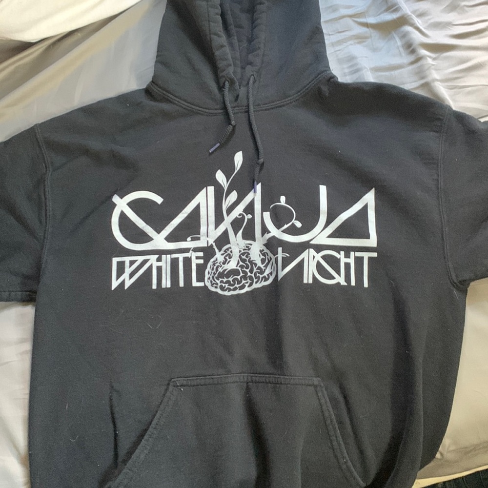 Black ganja white night hoodie